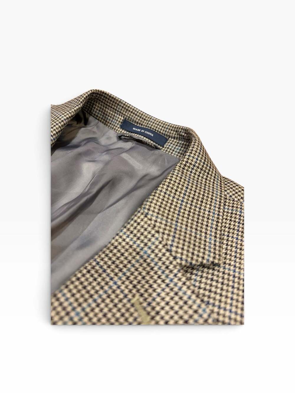 Ralph Ralph Lauren Wool Silk Checked Paisley Brown Gray Suit Jacket Blazer - Picture 3 of 7